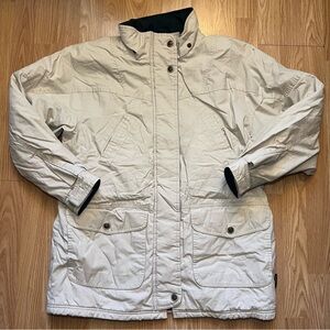 Vintage 90s Pacific Trail Coat Women’s Large Blanket Lined Hiking Beige‎ Jacket